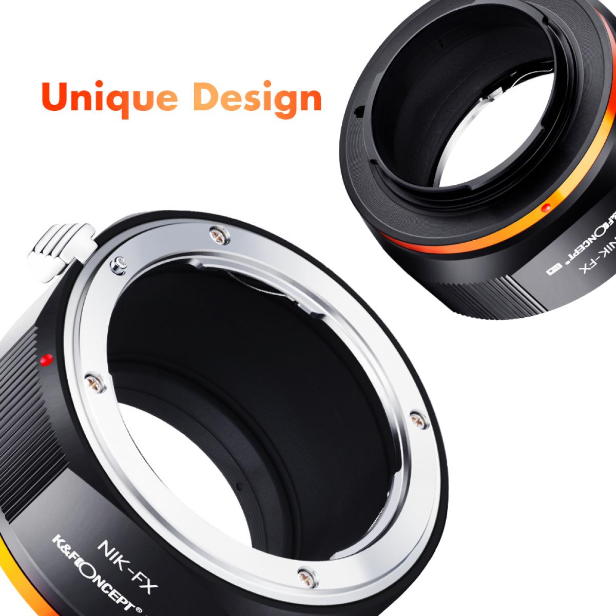 KF Concept NIK-FX PRO Nikon AI bajonett adapter - Fuji X vázakra (KF06.446)-3