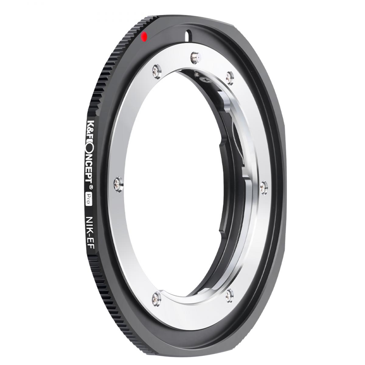KF Concept NIK-EF PRO Nikon F bajonett adapter - Canon EF vázakra (KF06.448)-0