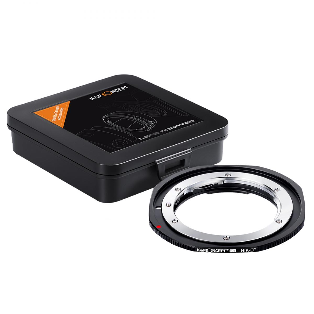 KF Concept NIK-EF PRO Nikon F bajonett adapter - Canon EF vázakra (KF06.448)-1