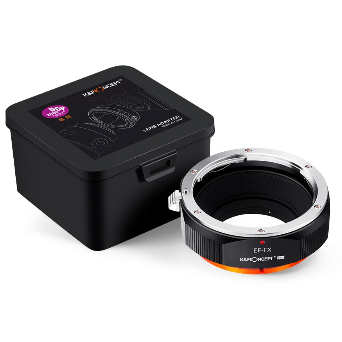 KF Concept EF-FX PRO Canon EF bajonett adapter - Fuji X vázakra (KF06.450)-1