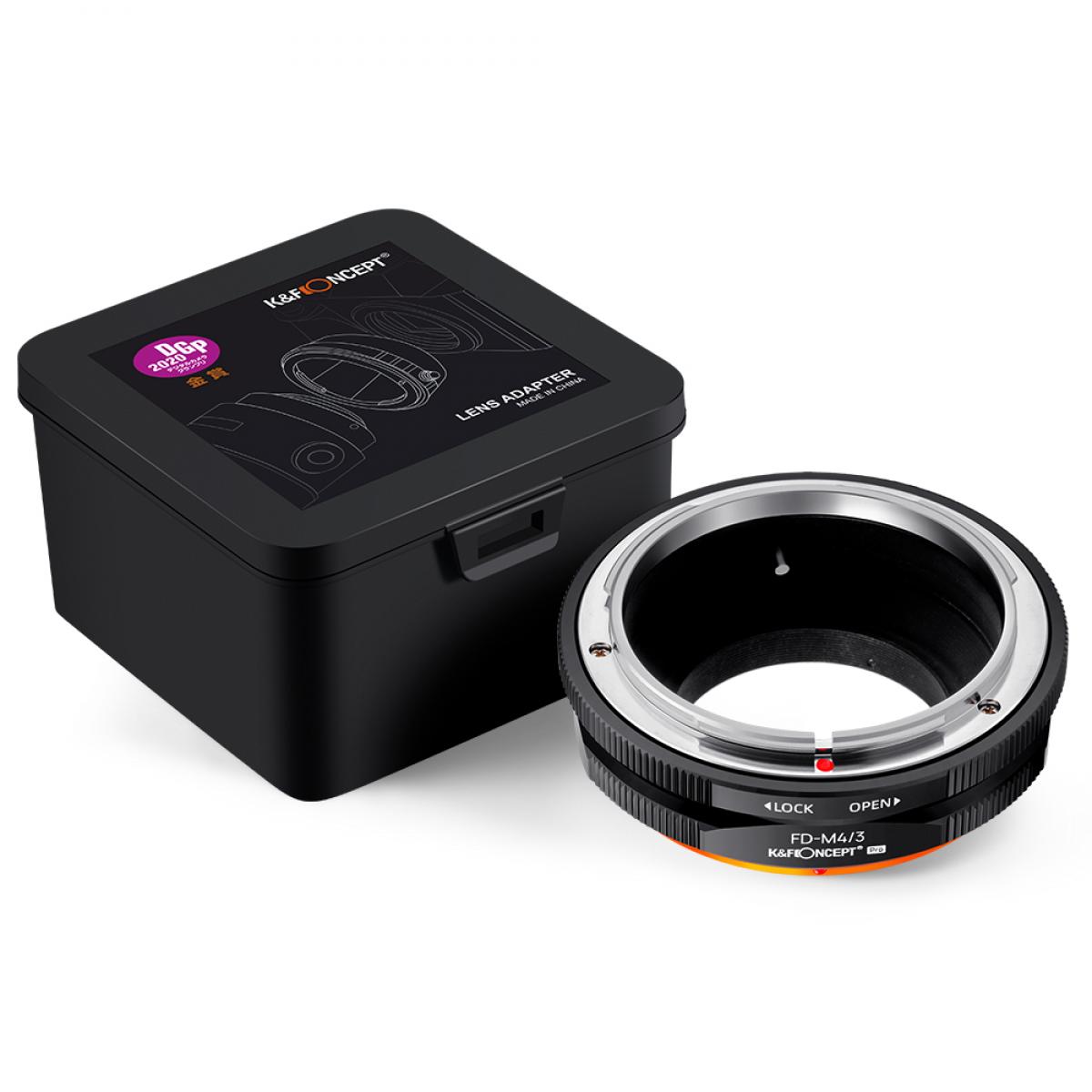 KF Concept FD-M4/3 PRO Canon FD bajonett adapter - Micro 4/3 vázakra (KF06.453)-1