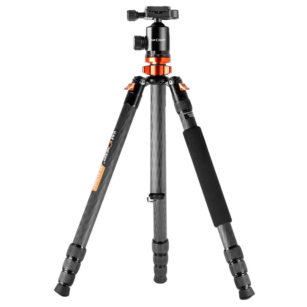 KF Concept SA284C1 karbon fényképező állvány, tripod gömbfejjel (KF09.095)-4