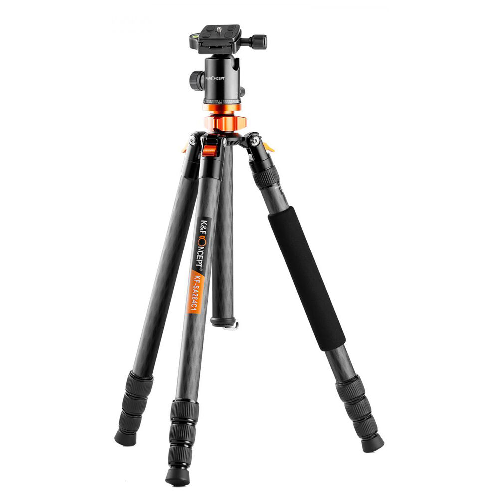 KF Concept SA284C1 karbon fényképező állvány, tripod gömbfejjel (KF09.095)-0