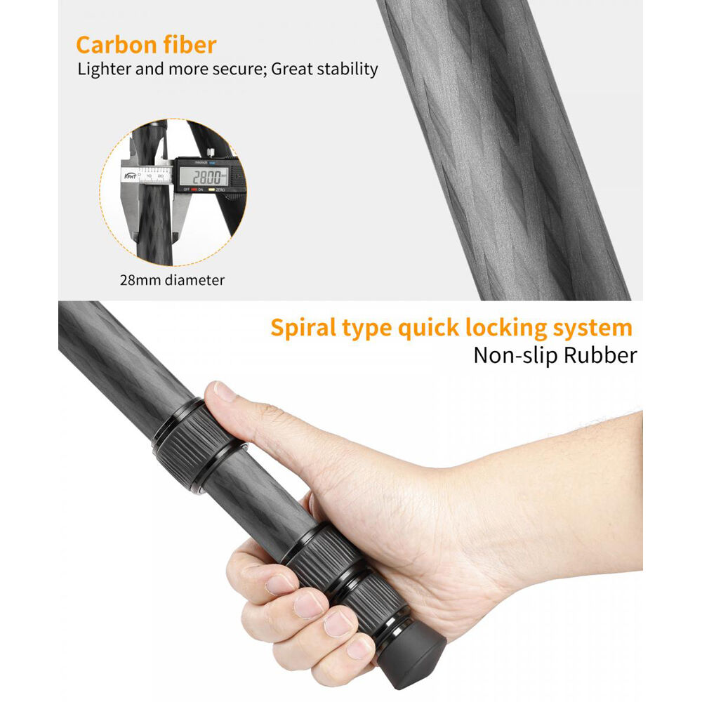 KF Concept SA284C1 karbon fényképező állvány, tripod gömbfejjel (KF09.095)-9