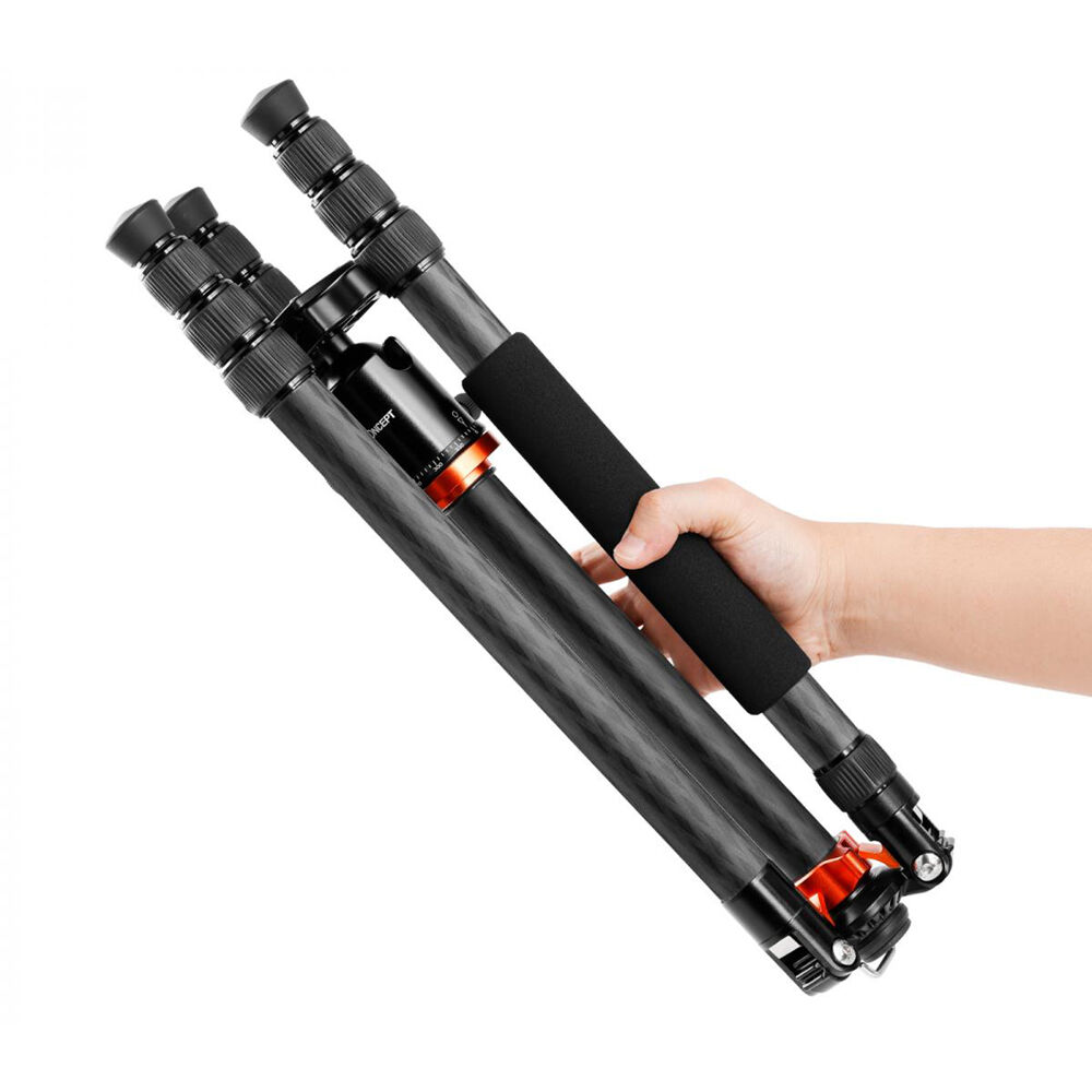 KF Concept SA284C1 karbon fényképező állvány, tripod gömbfejjel (KF09.095)-6