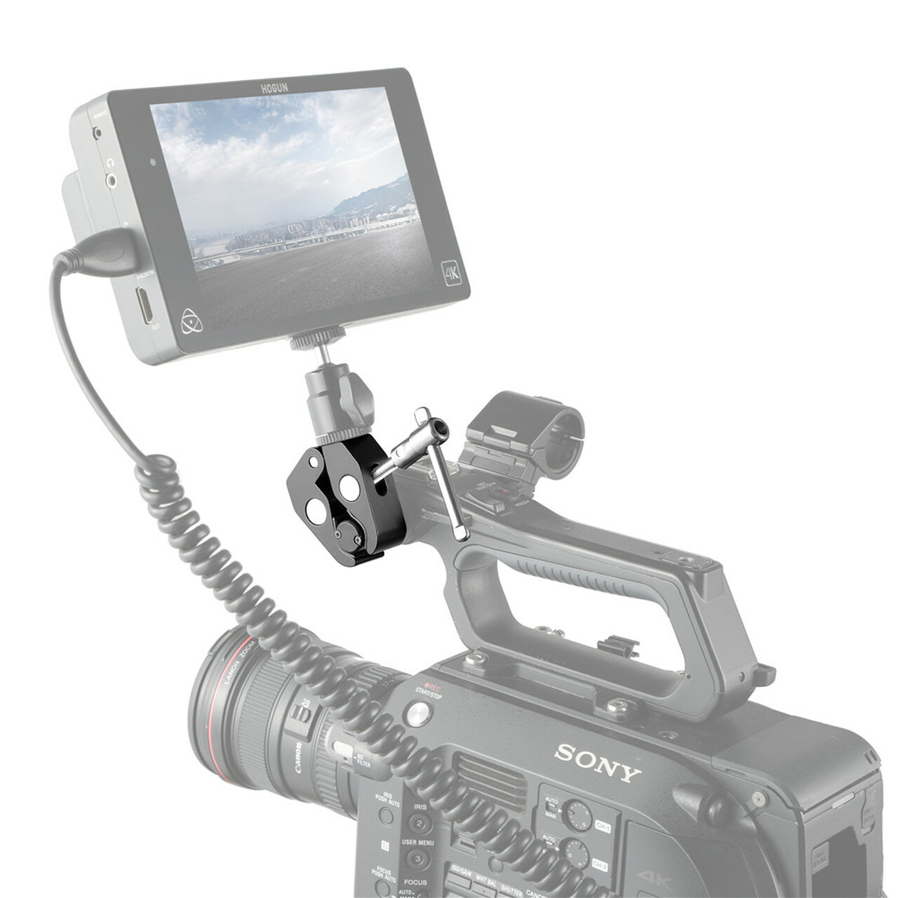 SmallRig Super Clamp, rögzítő satu 3/8 és 1/4-es furattal (735)-4