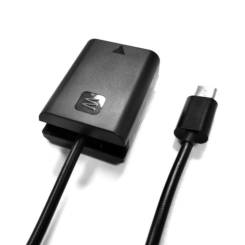 NP-FW50 akkumulátor adapter - NP-FW50 USB C folyamatos töltő akkumulátor (USBC-PW20)-0
