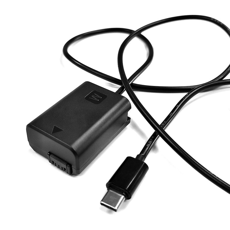 NP-FW50 akkumulátor adapter - NP-FW50 USB C folyamatos töltő akkumulátor (USBC-PW20)-2