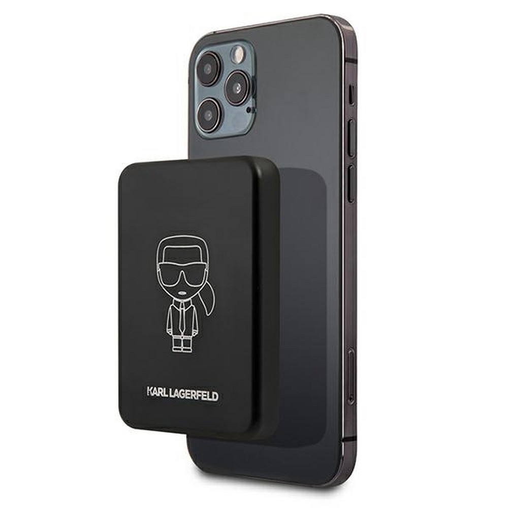 Karl Lagerfeld KLPBMSOIBK Powerbank 3000mAh MagSafe kompatibilis fekete-0
