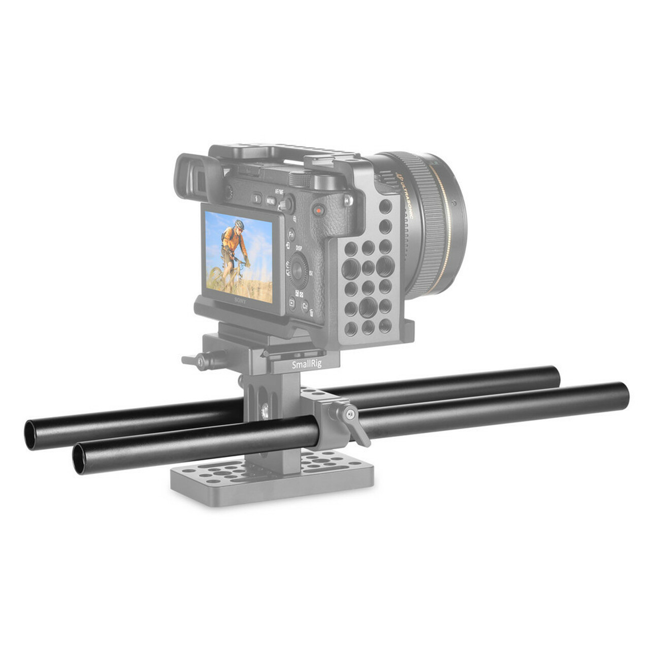 SmallRig 2db 15mm fekete alumínium rúd, rod (M12-30cm) (1053)-2