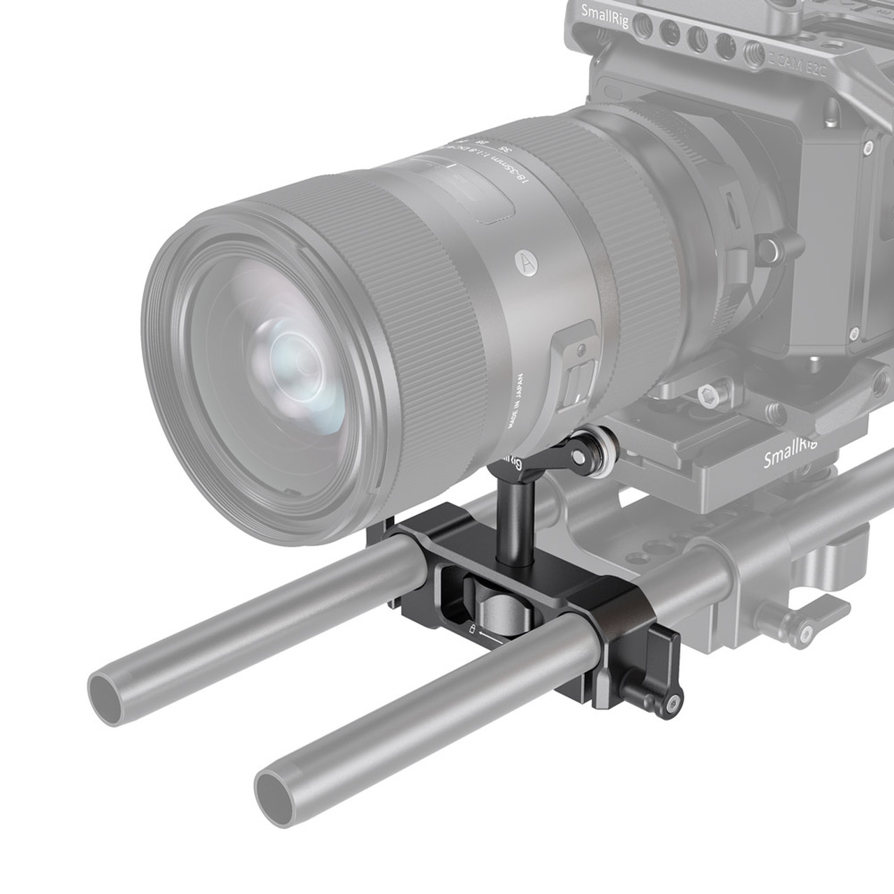 SmallRig univerzális 15mm LWS rúdra szerelhető objektívtámasz, rod mount lens support (2727)-0