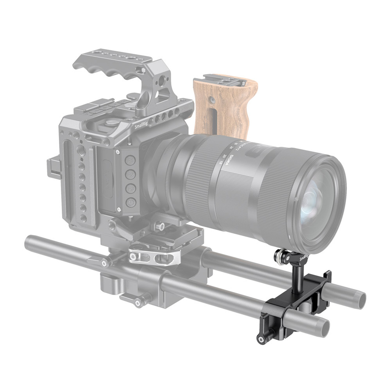 SmallRig univerzális 15mm LWS rúdra szerelhető objektívtámasz, rod mount lens support (2727)-3