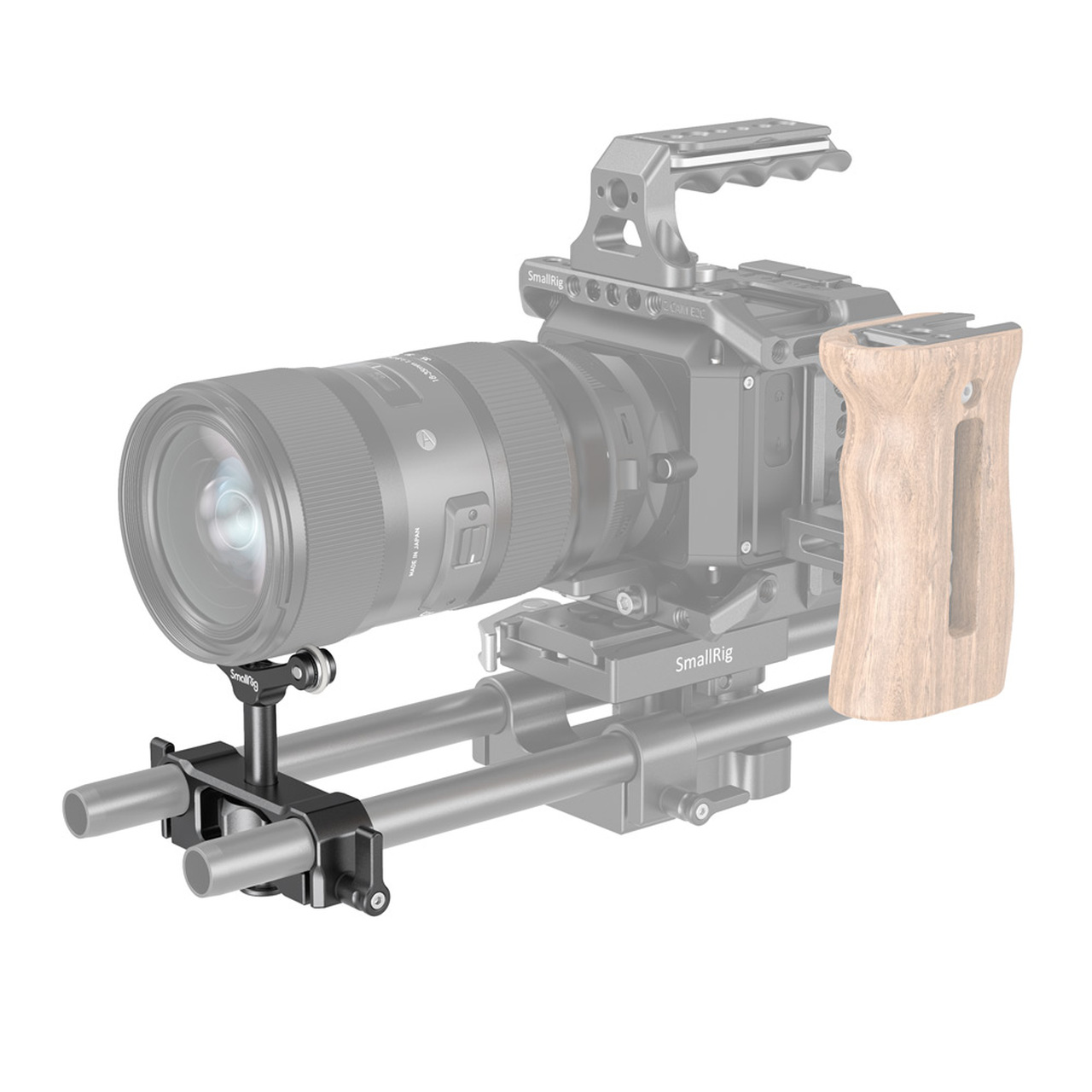 SmallRig univerzális 15mm LWS rúdra szerelhető objektívtámasz, rod mount lens support (2727)-4