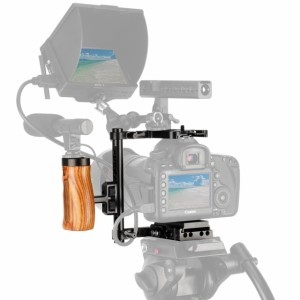 NICEYRIG univerzális DSLR kamera cage kit fa markolattal (Canon, Nikon, Panasonic, Sony, Olympus, Fuji) (265)