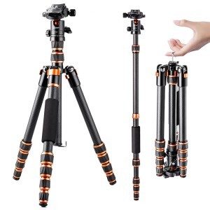 KF Concept BA225 karbon fényképező állvány, tripod gömbfejjel