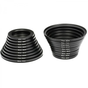 KF Concept 18 in 1 menetszűkítő és menetbővítő gyűrű, step down, step up ring set (18db) (SKU0629)