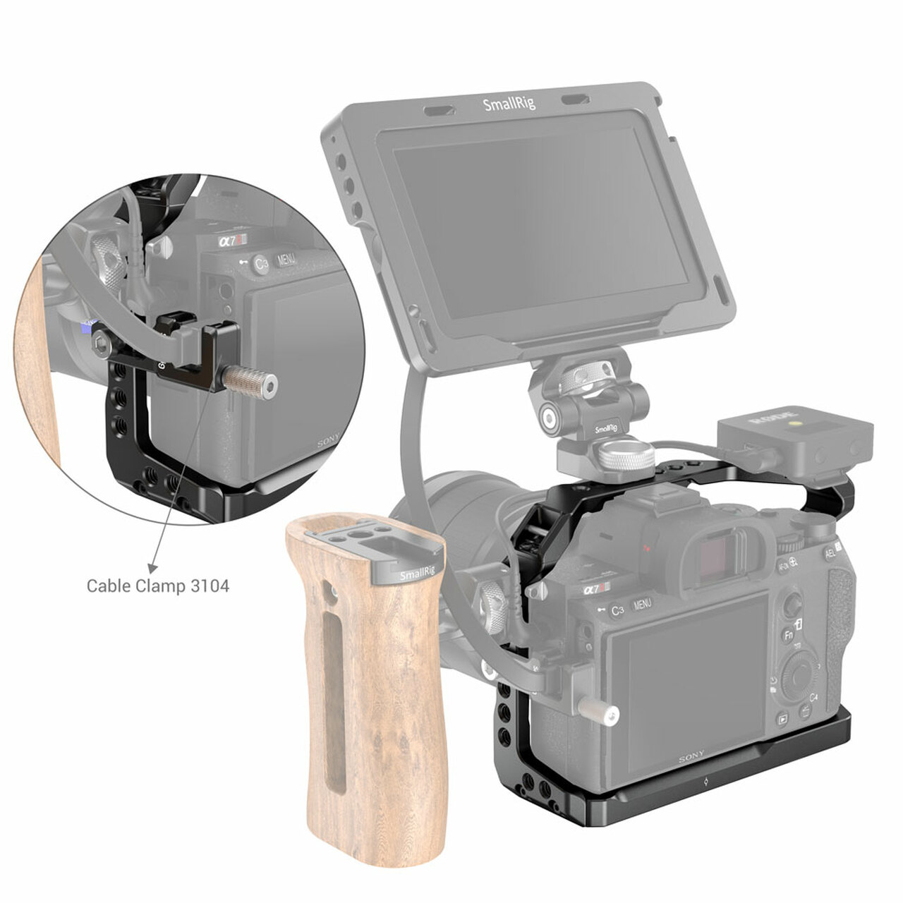 SmallRig Light Cage Sony A7 III A7R III A9 fényképezőhöz (2918)-4