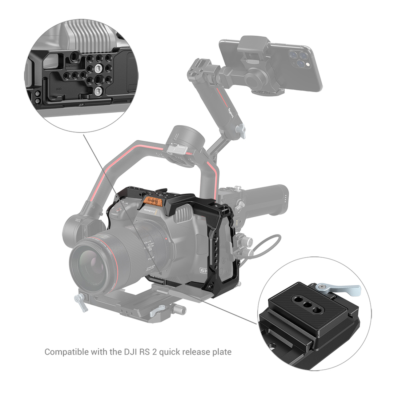 SmallRig Full Cage BMPCC 6K Pro kamerához (3270)-5