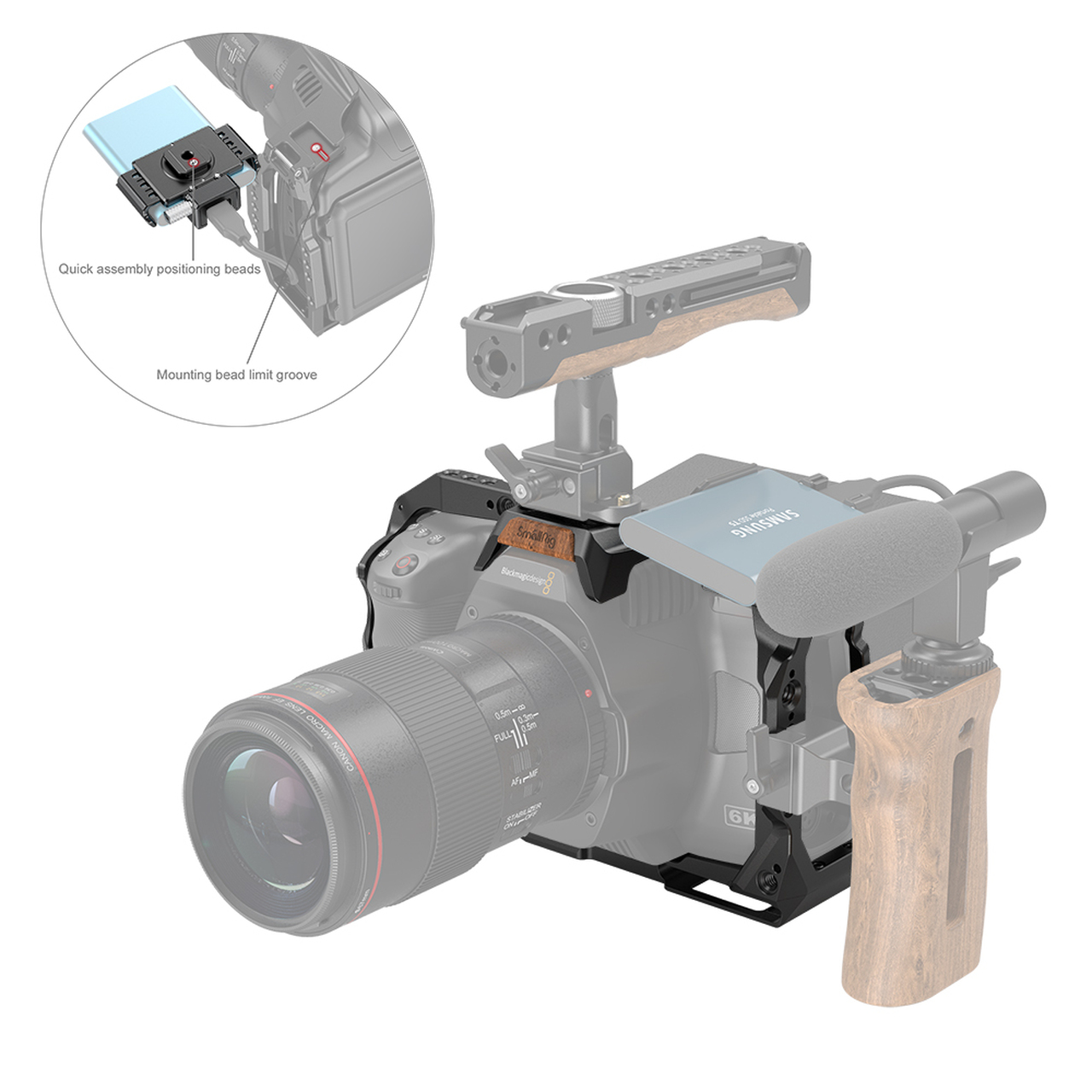 SmallRig Full Cage BMPCC 6K Pro kamerához (3270)-6