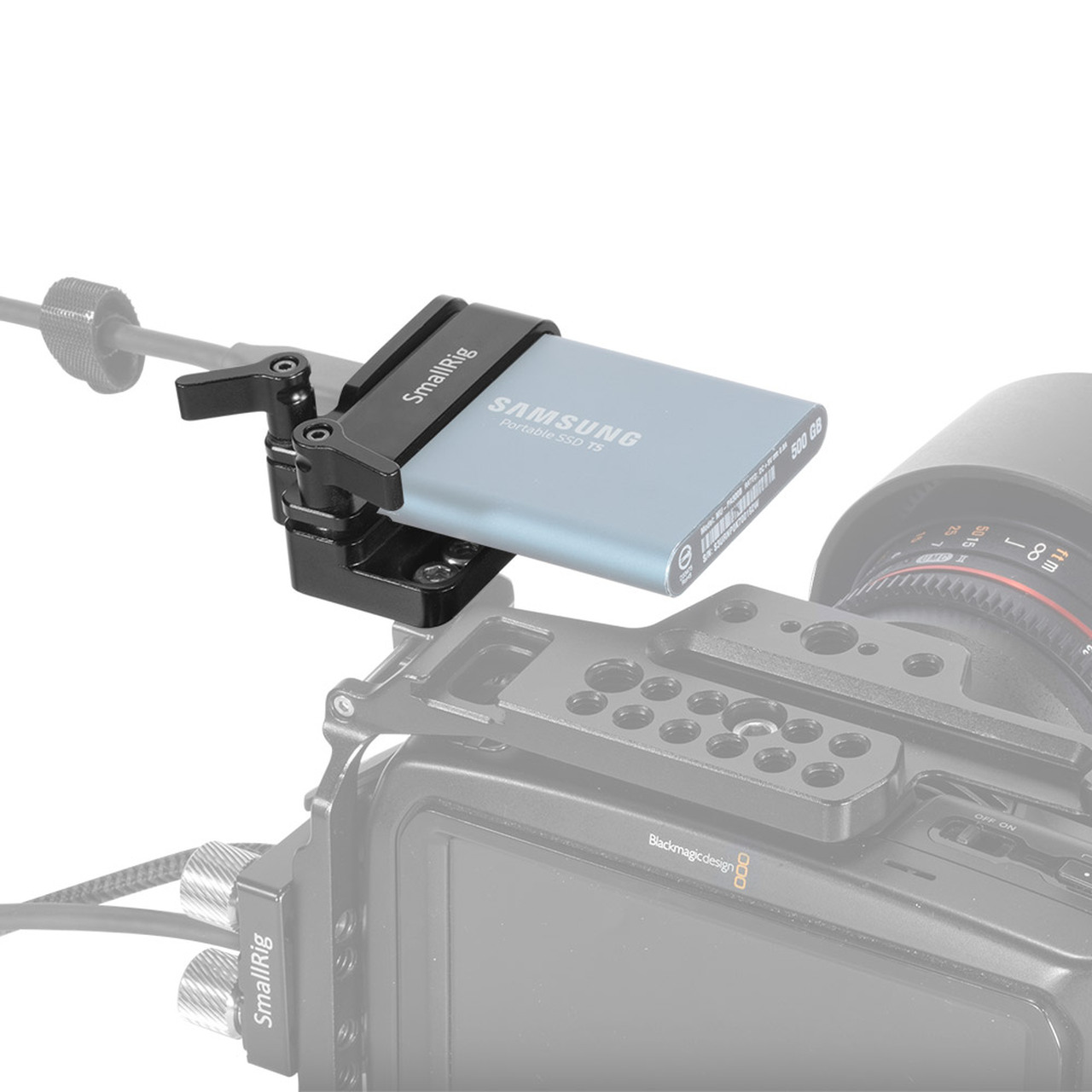 SmallRig tartó Samsung T5 SSD-hez BMPCC 4K/6K és Z CAM kamerákhoz (2245B)-0