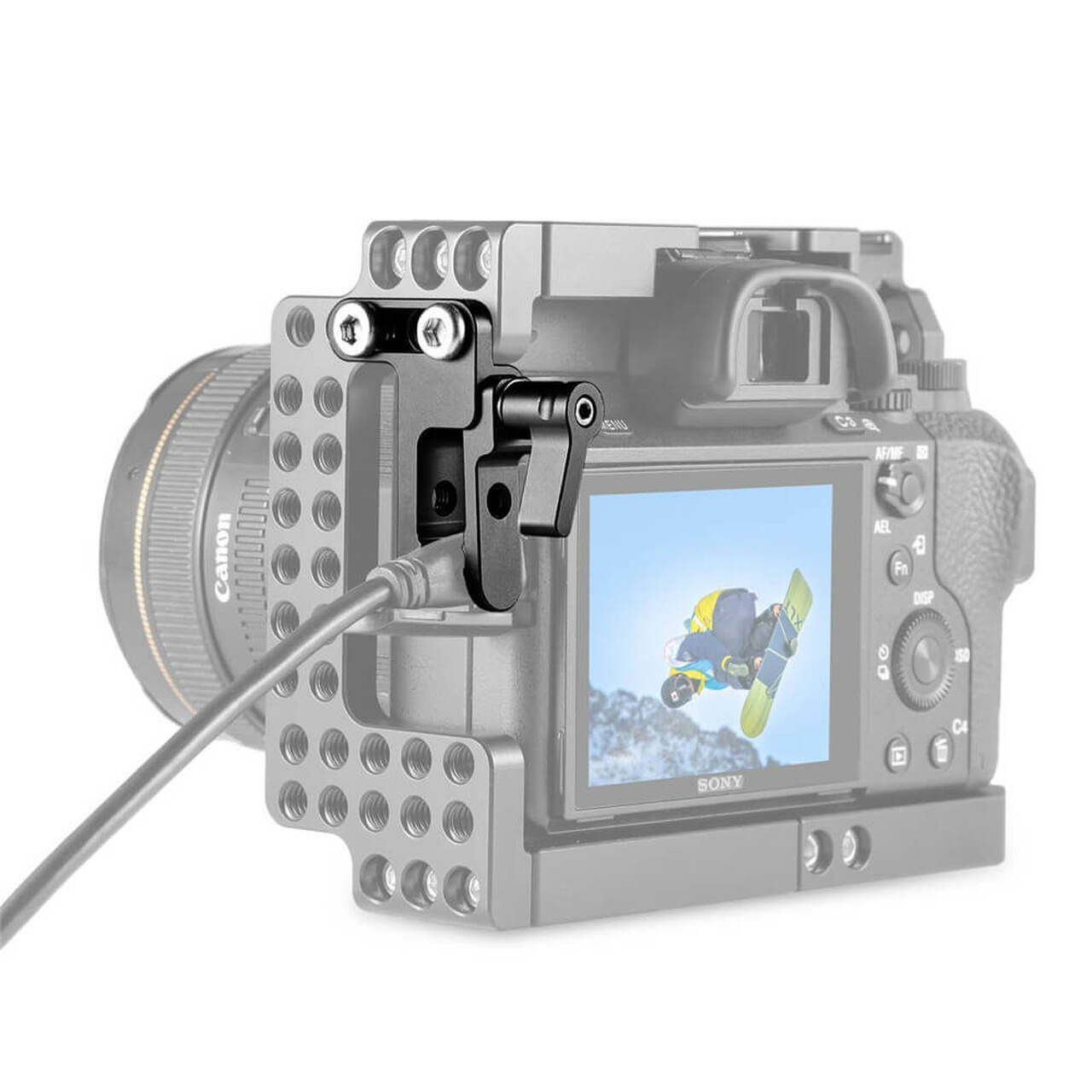 SmallRig HDMI Cable Clamp, kábelbilincs Sony A7II/A7RII/A7SII kamerákhoz (1679)-2