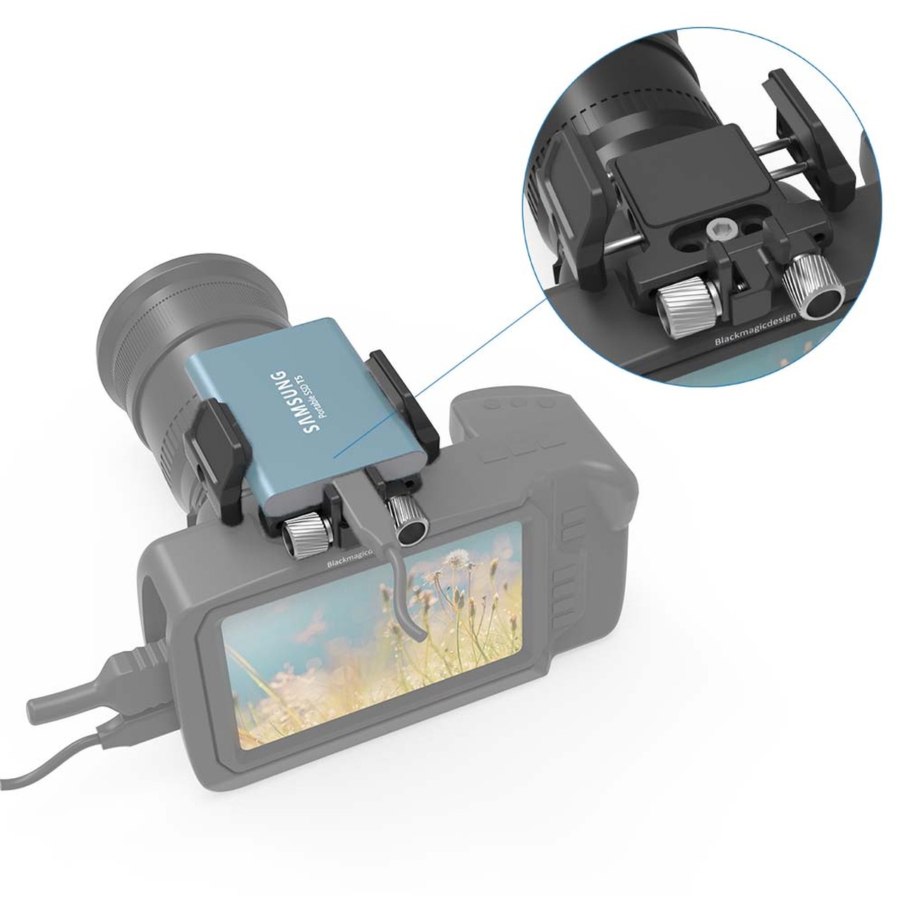 SmallRig univerzális tartó külső SSD-hez (BSH2343)-3