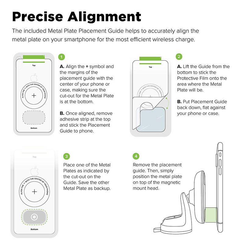 iOttie Mágnesezhető fém lap szett iTap 2 Wireless tartóhoz-2