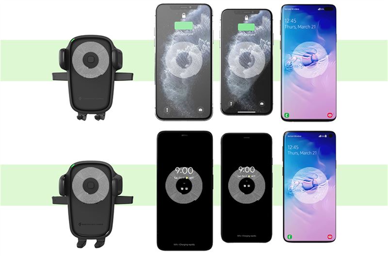 iOttie Easy One Touch Wireless 2 Műszerfalra helyezhető telefontartó és Qi vezeték nélküli töltő-6