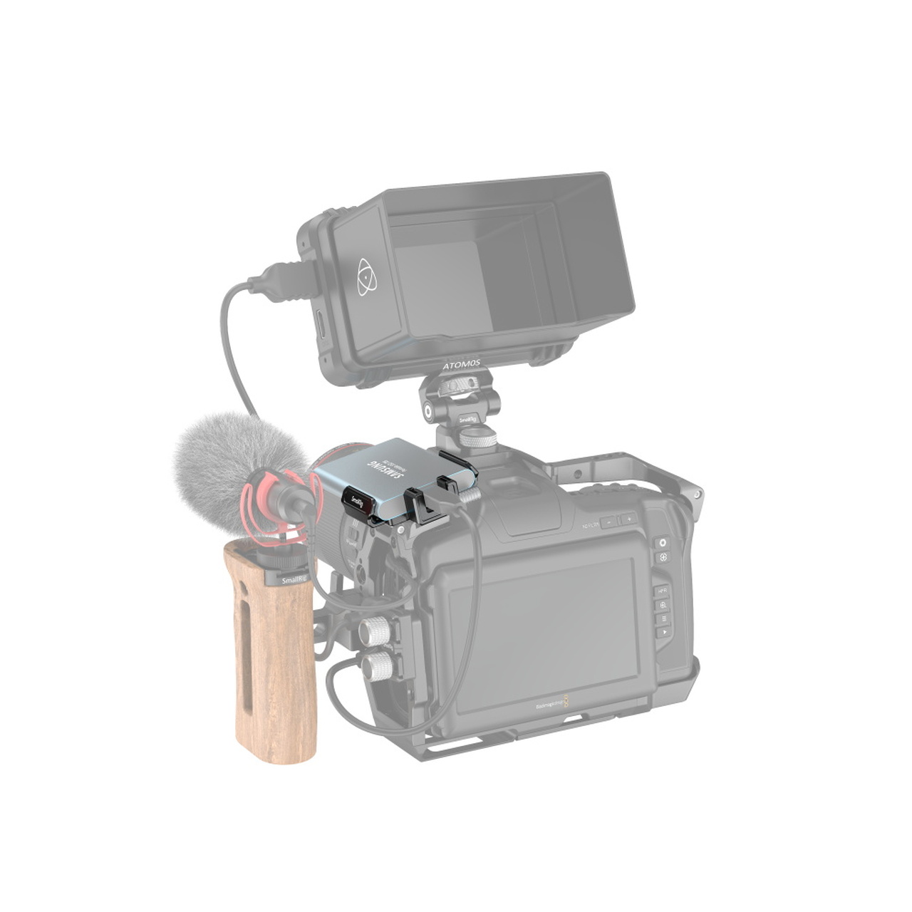 SmallRig T5/T7 SSD tartó BMPCC 6K PRO kamerához (3272)-1