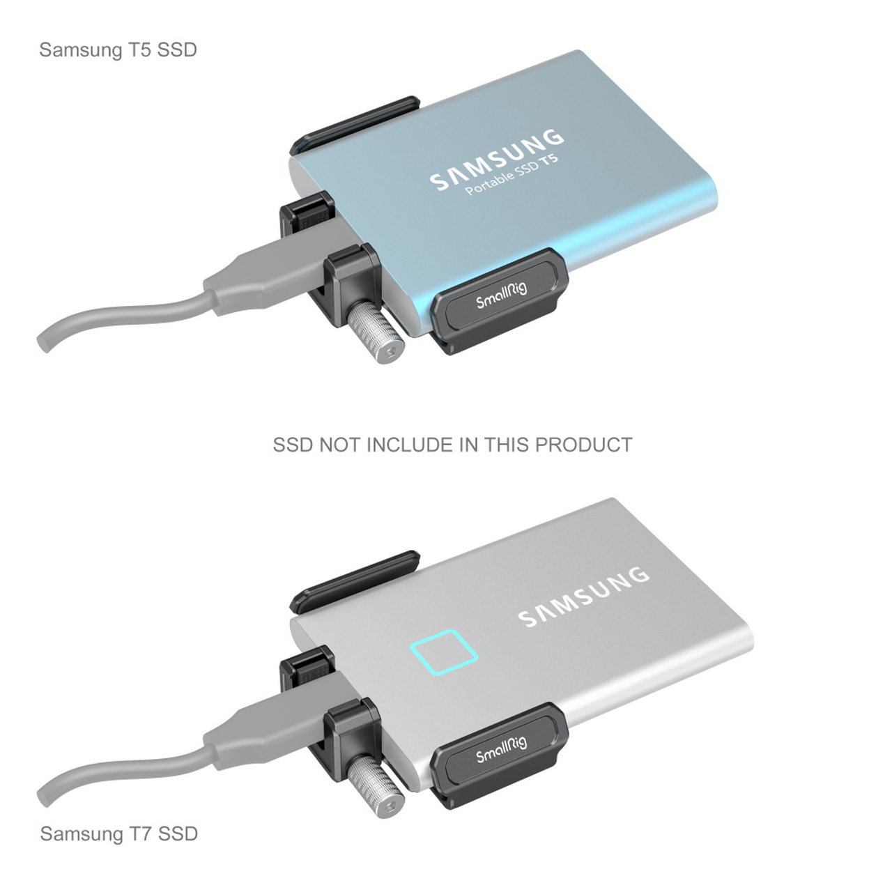 SmallRig T5/T7 SSD tartó BMPCC 6K PRO kamerához (3272)-5