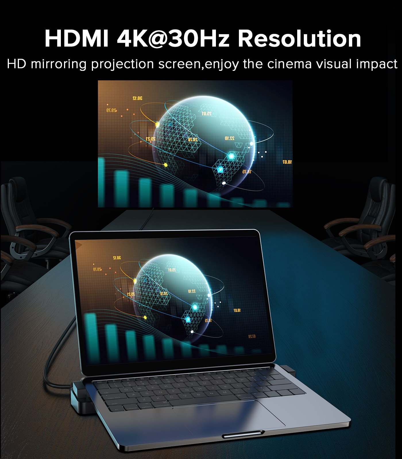 Joyroom S-H121 J-Cube MacBook dokkoló állomás space gray-4