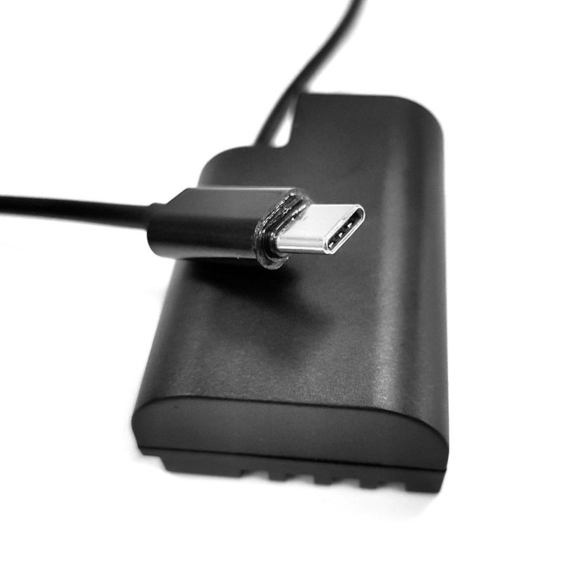 DMW-BLF19E akkumulátor adapter - DMW-BLF19E USB C folyamatos töltő akkumulátor (USBC-BLF19E)-1