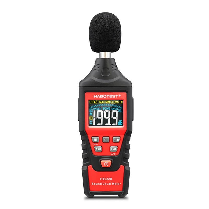 Habotest HT622B USB A/C digitális decibel mérő, zajszintmérő-0