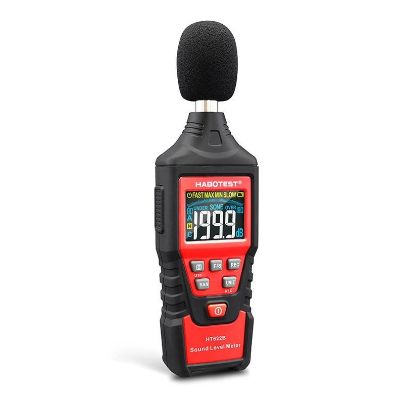 Habotest HT622B USB A/C digitális decibel mérő, zajszintmérő-2