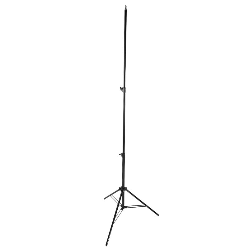 Alumínium lámpatartó stúdió állvány, vakuállvány 213cm, spigot fejjel, 1/4 csatlakozással (T19)-1
