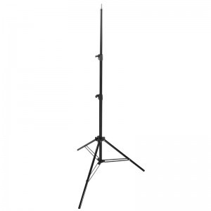 Alumínium lámpatartó stúdió állvány, vakuállvány 213cm, spigot fejjel, 1/4 csatlakozással (T19)