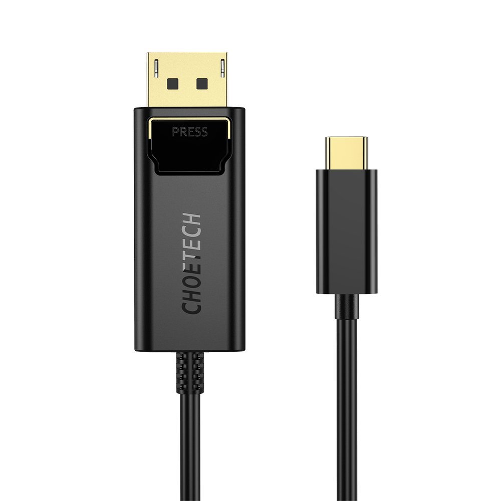 Choetech Egyirányú USB Type-C - Display Port 4K 1.8m fekete (XCP-1801BK)-1