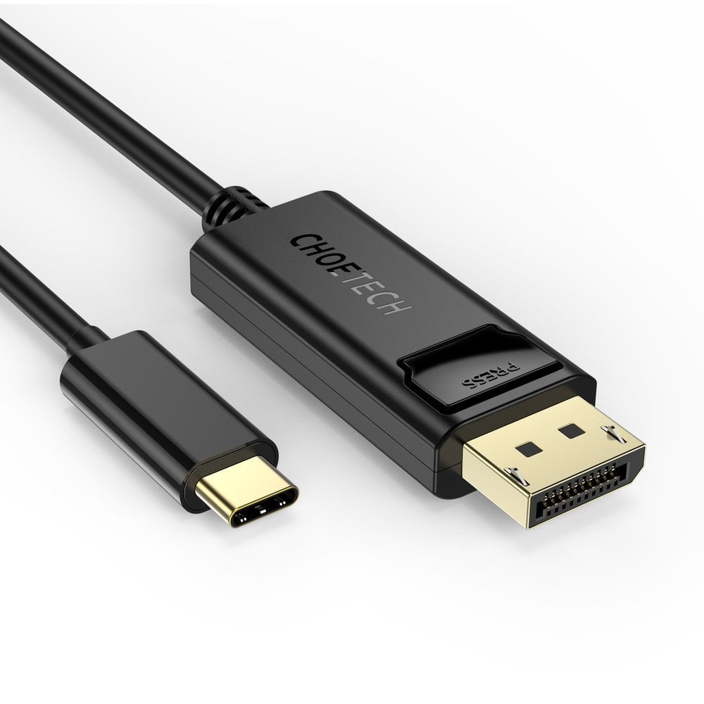 Choetech Egyirányú USB Type-C - Display Port 4K 1.8m fekete (XCP-1801BK)-0