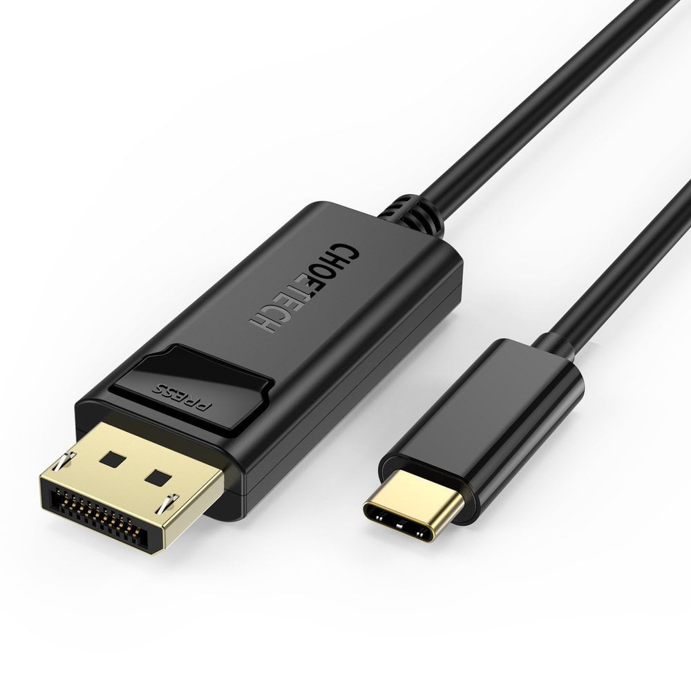 Choetech Egyirányú USB Type-C - Display Port 4K 1.8m fekete (XCP-1801BK)-8