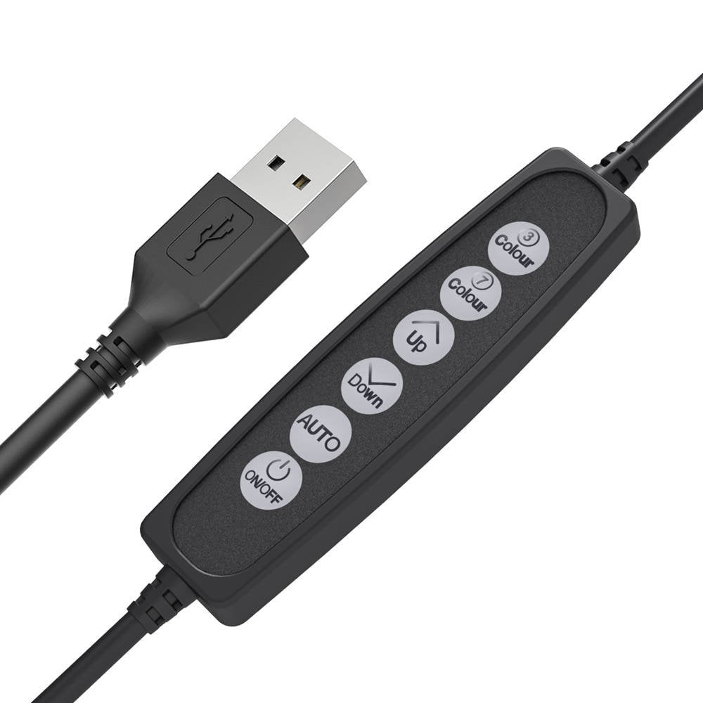 Blitzwolf 25cm RGB asztali LED körfény, körlámpa, ringlight telefontartóval (BW-SL5)-5