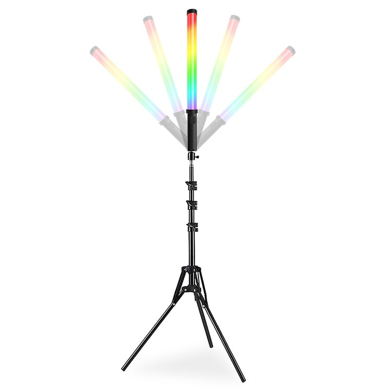 RGB LED lámpa, fénycső beépített akkumulátorral 3200-5600K (SL-RL, S55-S)-5