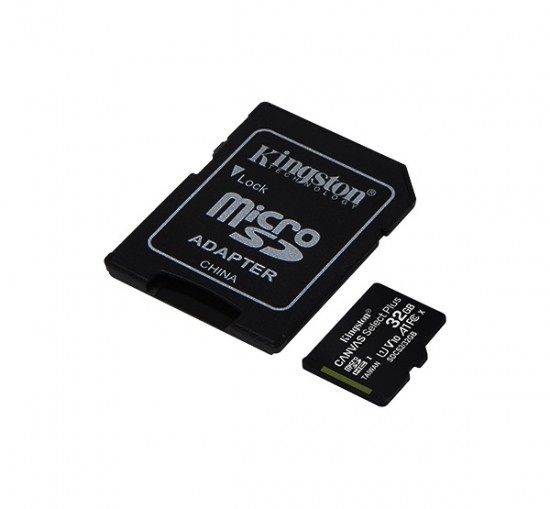 Kingston Canvas Select Plus MicroSDHC 32GB (Class 10), UHS-I Memóriakártya Adapterrel (SDCS2/32GB)-1