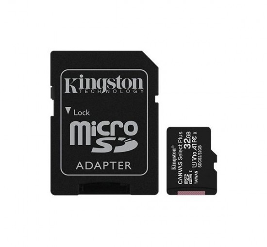 Kingston Canvas Select Plus MicroSDHC 32GB (Class 10), UHS-I Memóriakártya Adapterrel (SDCS2/32GB)-0