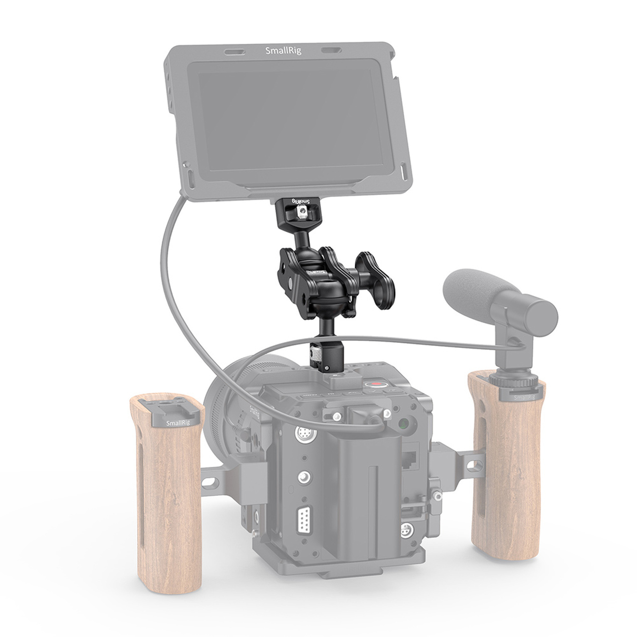 SmallRig Magic Arm dupla gömbfejjel 1/4-es csavarral, ARRI csatlakozással (2115)-2