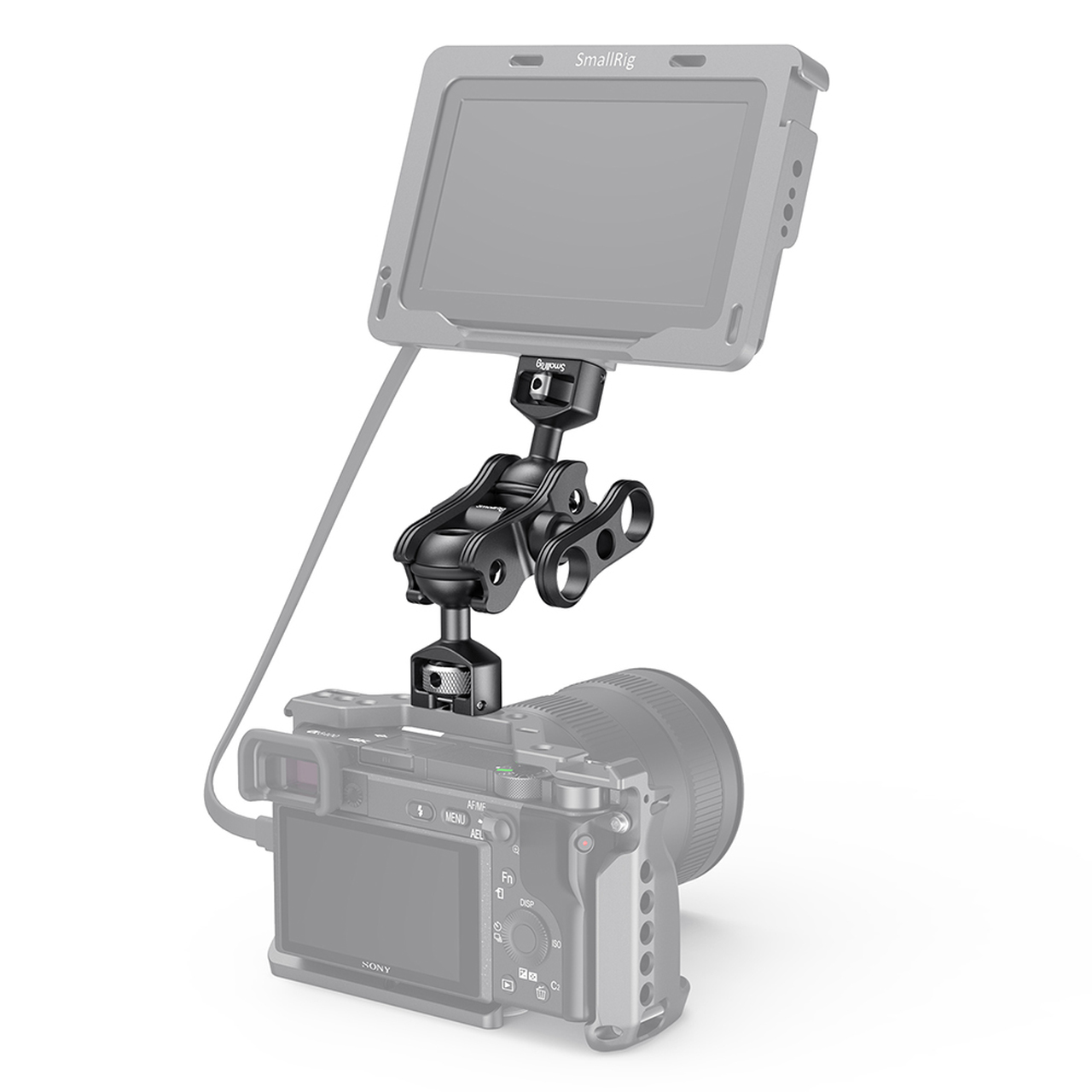 SmallRig Magic Arm dupla gömbfejjel 1/4-es csavarral, ARRI csatlakozással (2115)-5
