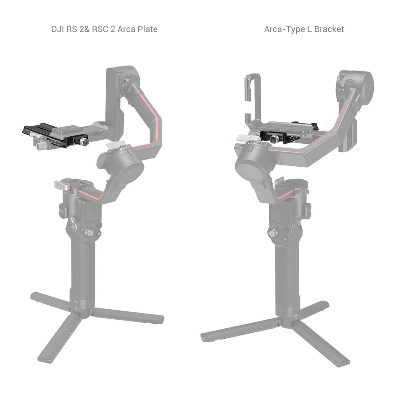 SmallRig Quick Release Plate with Arca-Swiss, gyorscseretalp DJI RS 2/RSC 2/Ronin-S gimbalokhoz (3061)-4