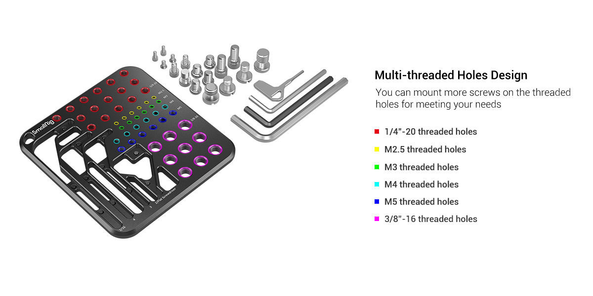 SmallRig csavar és imbuszkulcs tárolólemez készlet (MD3184)-7