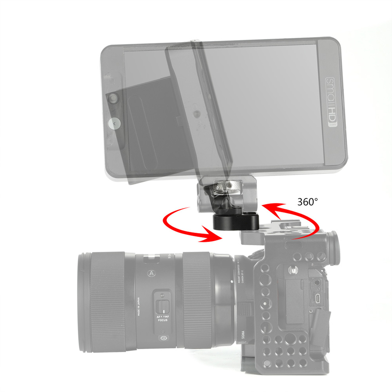 SmallRig forgatható és dönthető monitortartó (BSE2294)-7