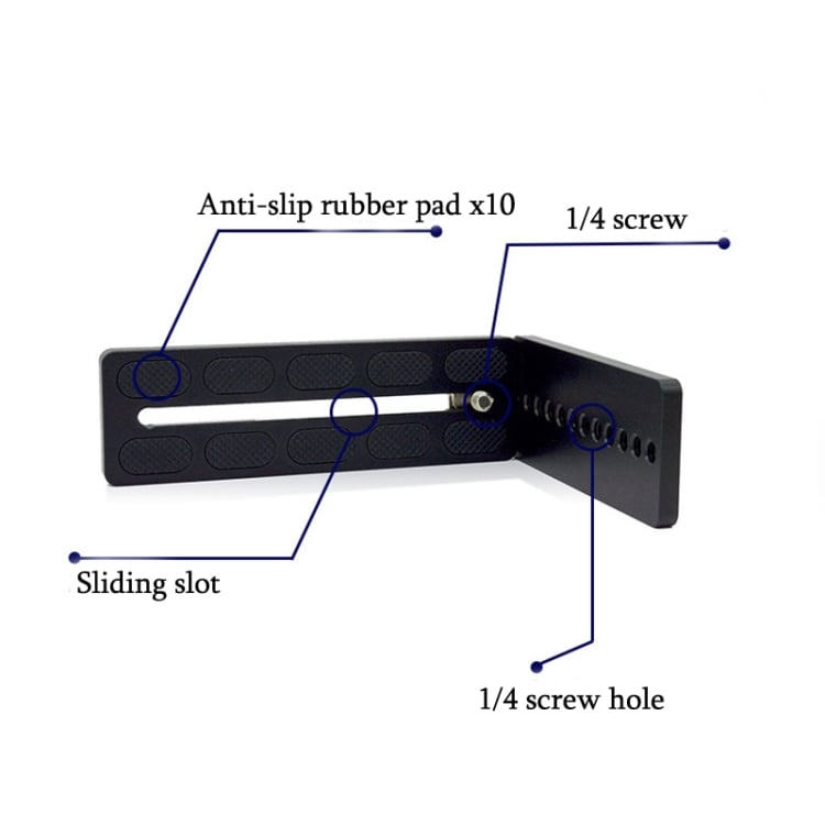 BL-125A L bracket, L konzol fekete-2