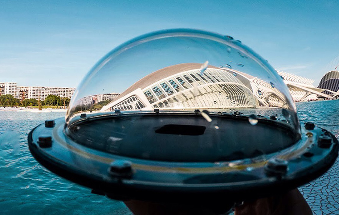 TELESIN víz alatti tok, Dome Port GoPro Hero 9 / Hero 10 / Hero 11 / Hero 12 akciókamerákhoz (GP-DMP-T09)-5